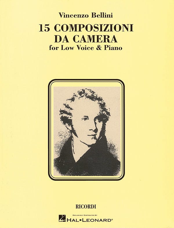 15 Composizioni da Camera - Voix Grave BELLINI Partition Mélodies