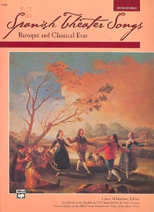 Spanish Theater Songs. Voix Moyenne-Haute Partition Opéras