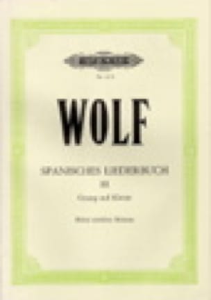 Spanisches Liederbuch 3 Voix Haute Hugo Wolf Partition Mélodies