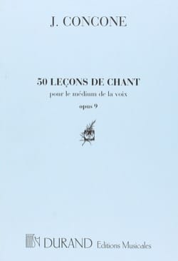 50 Leçons de Chant Giuseppe Concone Partition Pédagogie