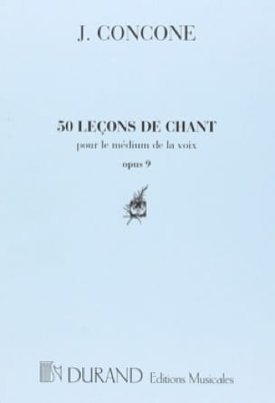 50 Leçons de Chant Giuseppe Concone Partition Pédagogie