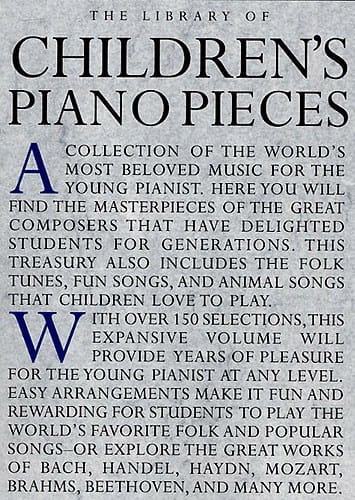 Library Of Children Pieces Partition Piano