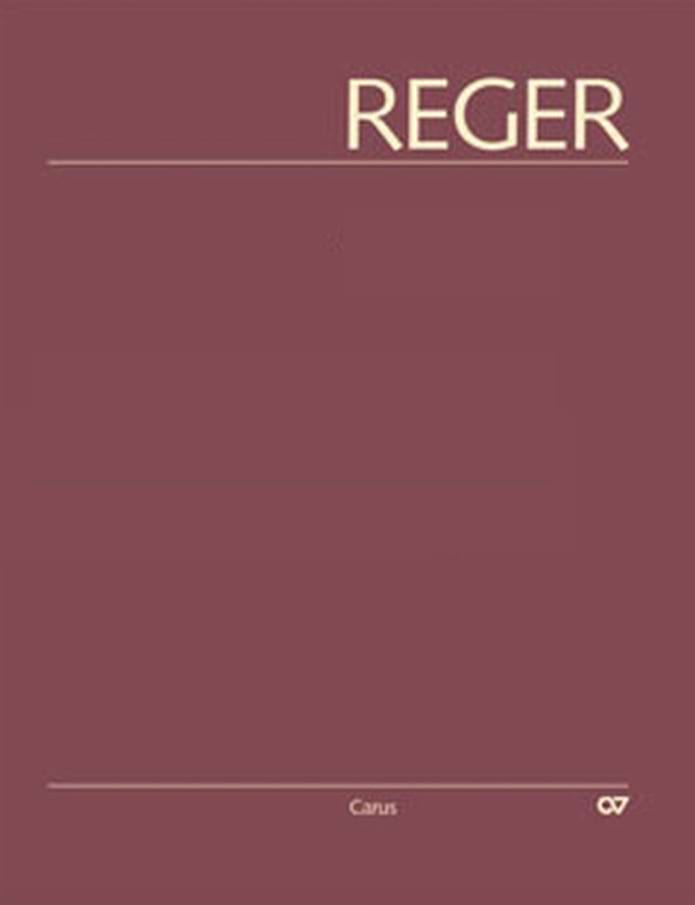 Reger-Werkausgabe, Vol. II/3: Songs III Max Reger Partition Mélodies