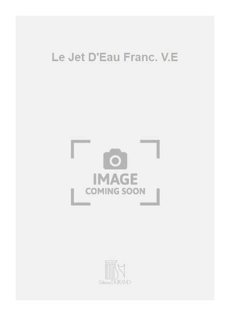 Le Jet D'eau. Voix Haute DEBUSSY Partition Mélodies