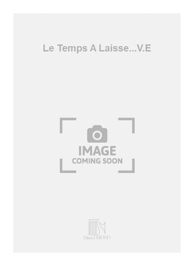 Le Temps A Laissié son Manteau. DEBUSSY Partition Mélodies