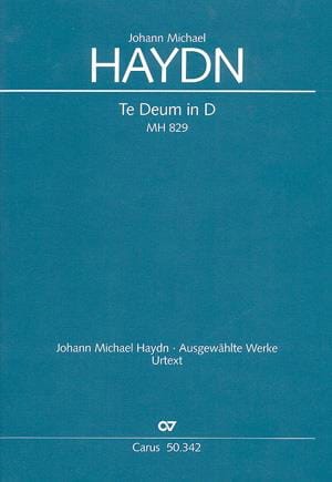 Te Deum En Ré Majeur MH 829 Michael HAYDN Partition Chœur
