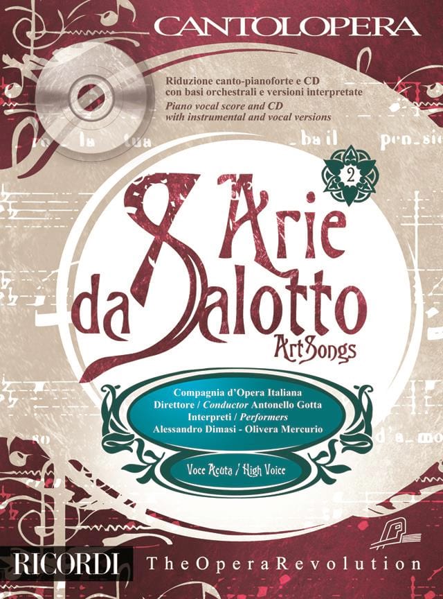 Arie Da Salotto - Voix haute - Volume 2 Partition Recueils