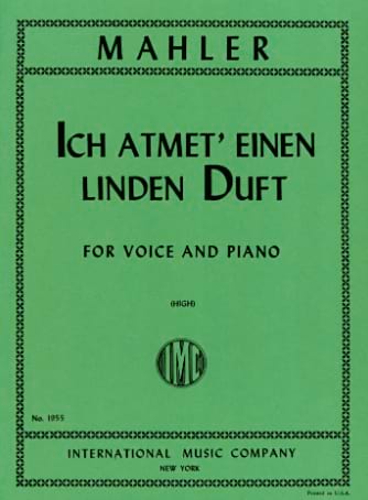 Ich Atmet' Einen Linden Duft - Voix Haute MAHLER Partition Mélodies