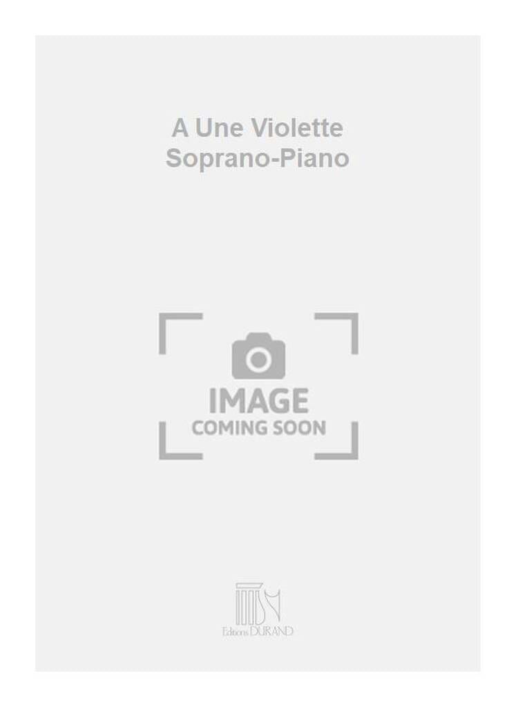 A une Violette Op. 49-2. BRAHMS Partition Mélodies