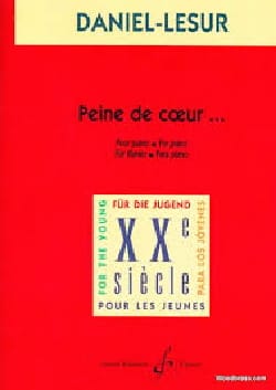 Peine De Coeur Daniel-Lesur Partition Piano