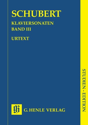 Sonates pour piano - Volume 3 SCHUBERT Partition Petit format