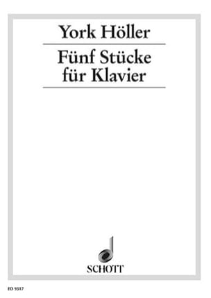 5 Stücke Für Klavier York Höller Partition Piano
