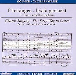Messe Solennelle de Sainte Cécile. CD Ténor CHOEUR - GOUNOD