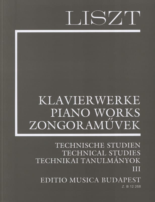 Etudes Techniques Volume 3 LISZT Partition Piano