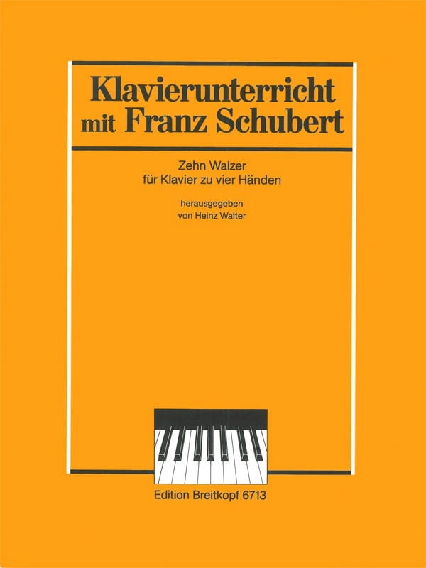 10 Valses. 4 Mains SCHUBERT Partition Piano