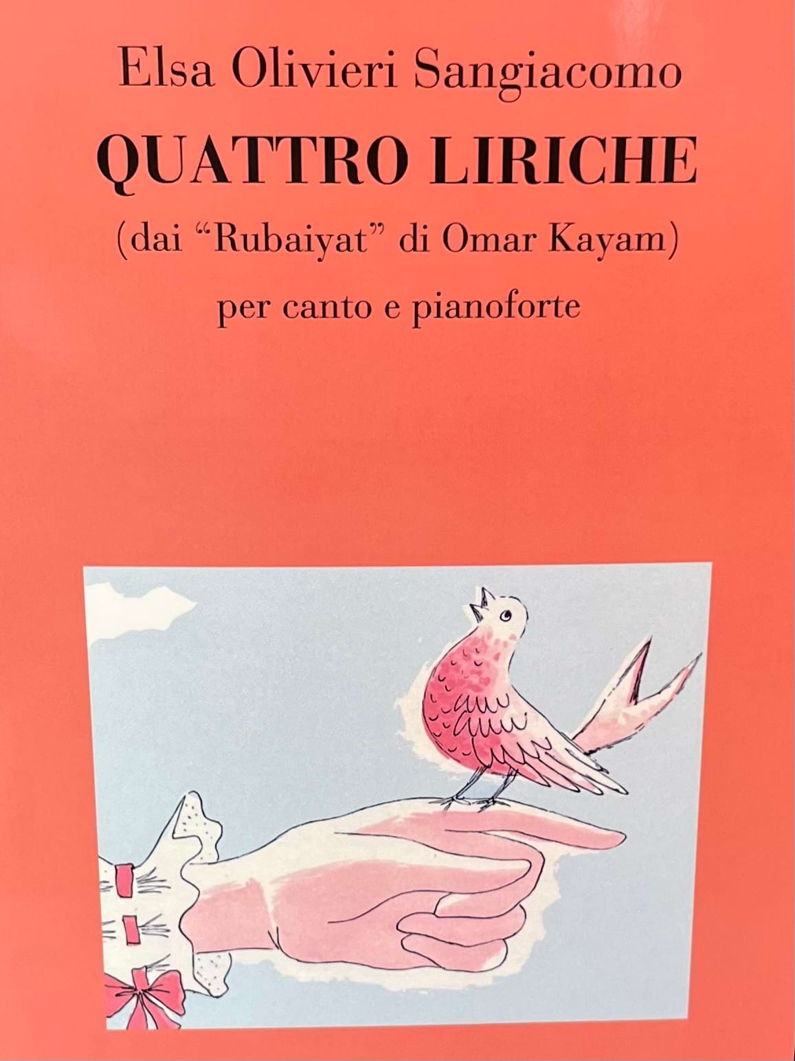4 Liriche Respighi Elsa Sangiacomo-Olivieri Partition Mélodies