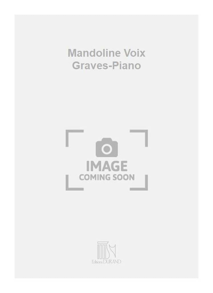 Mandoline. Voix Grave DEBUSSY Partition Mélodies