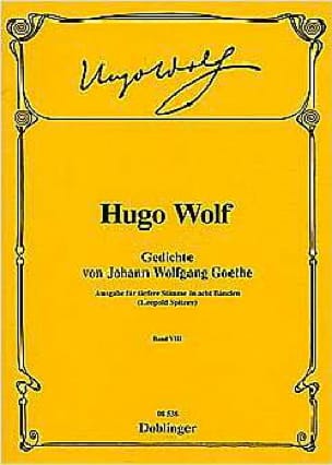 Gedichte von Johann Wolfgang von Goethe. Volume 8 - Hugo Wolf