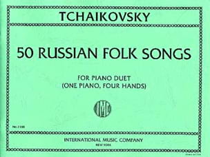 50 Russian Folk Songs. 4 Mains TCHAIKOVSKY Partition Piano