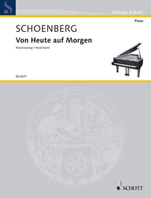 Von Heute Auf Morgen SCHOENBERG Partition Opéras