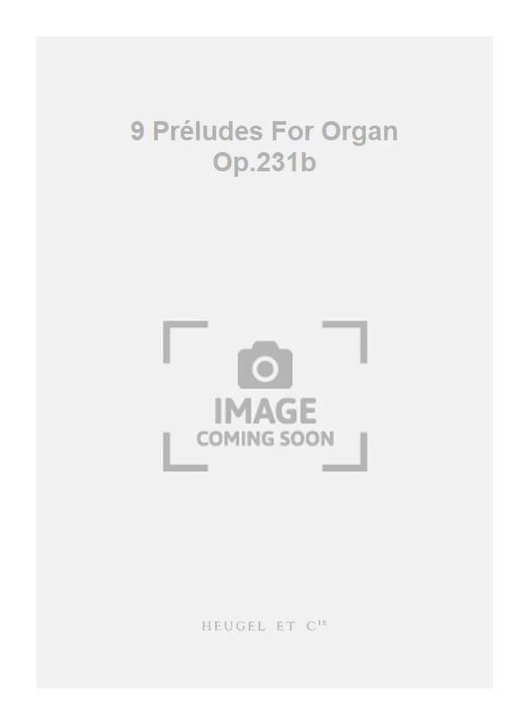 9 Préludes Opus 229 MILHAUD Partition Orgue
