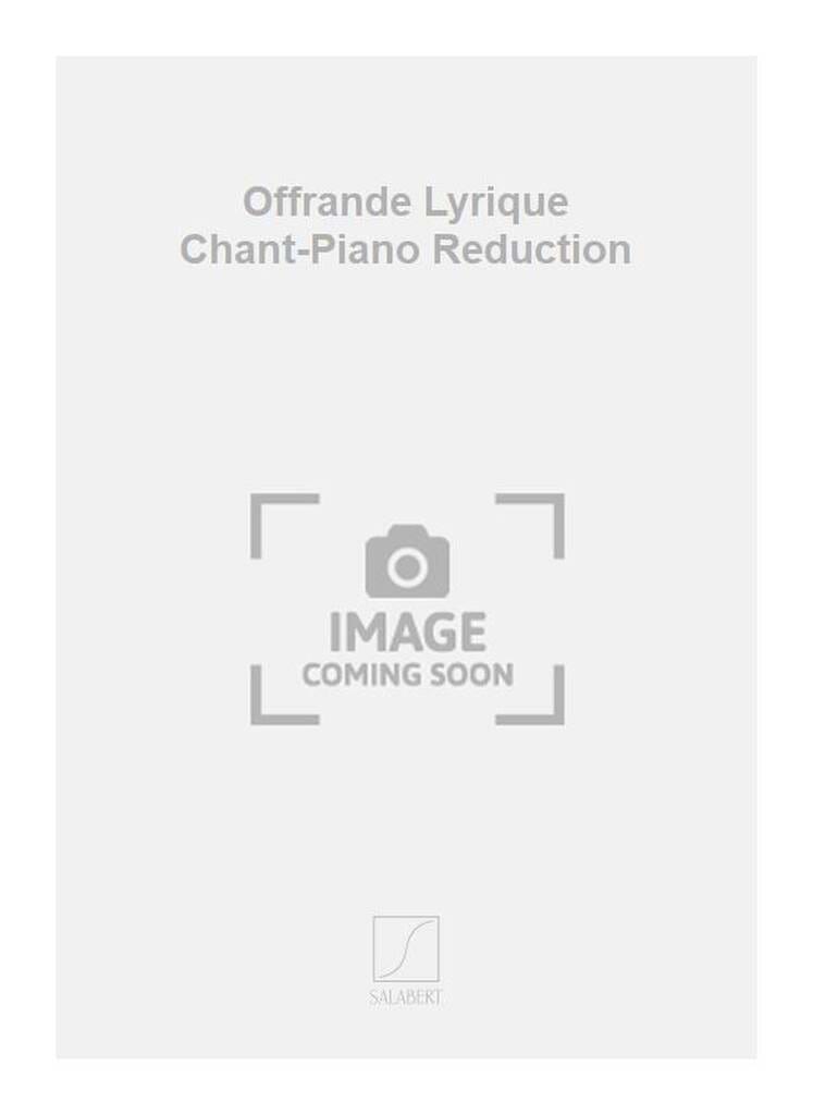 L'Offrande Lyrique Jean Cras Partition Mélodies