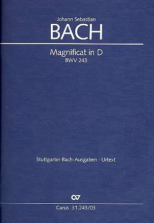 Magnificat en Ré majeur BWV 243 BACH Partition Chœur