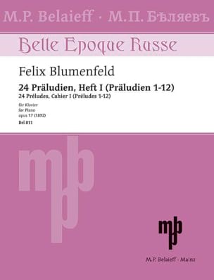 24 Préludes op. 17. Vol 1 Felix Blumenfeld Partition Piano