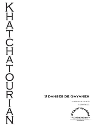 3 danses de Gayaneh. 2 pianos KHATCHATURIAN Partition Piano