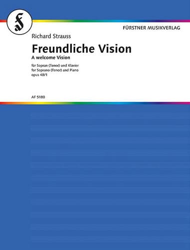 Freundliche Vision Op. 48-1. Voix Haute - Richard Strauss - Partition