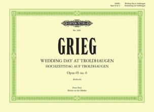 Hochzeitstag Auf Troldhaugen GRIEG Partition Piano