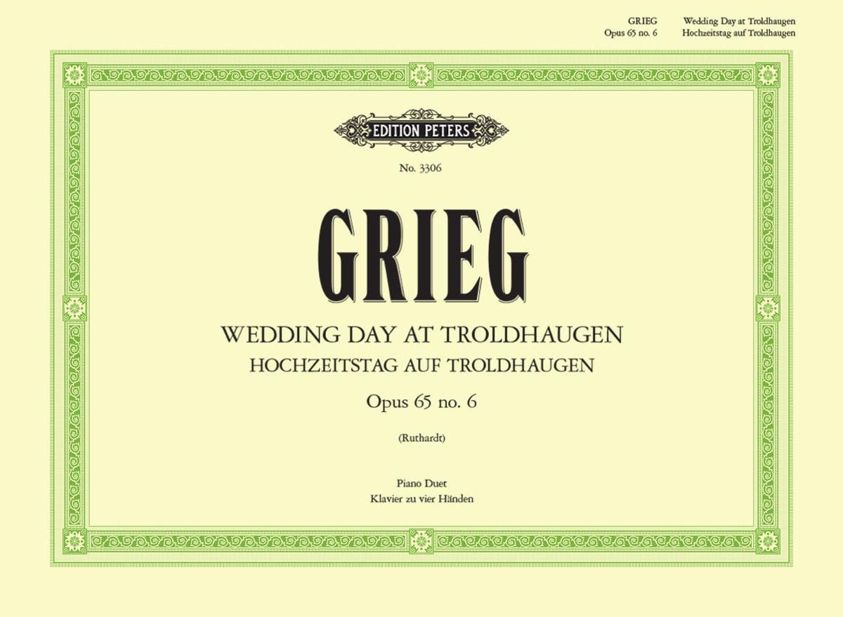 Hochzeitstag Auf Troldhaugen - GRIEG - Partition - Piano
