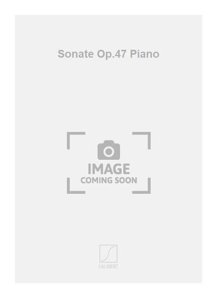 Sonate Op. 47 Wilhelm Kempff Partition