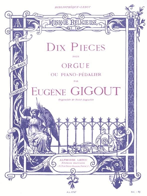 10 Pièces Eugène Gigout Partition Orgue