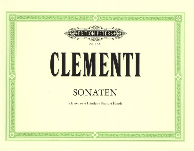 Sonates 4 Mains CLEMENTI Partition Piano