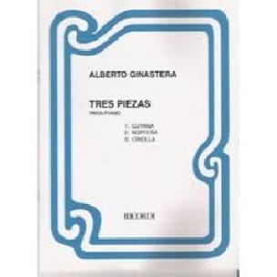3 piezas GINASTERA Partition Piano