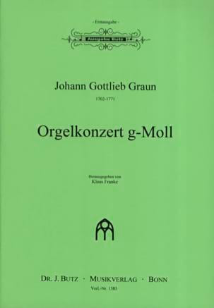Parcourir les pages de Orgelkonzert g-Moll - Johann Gottlieb Graun - Partition - Orgue