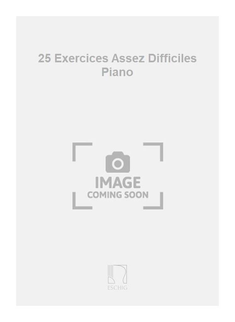 Exercices 25 assez difficiles L Benoit Partition Piano