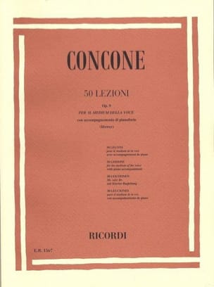 50 Lezioni Opus 9 Giuseppe Concone Partition Pédagogie