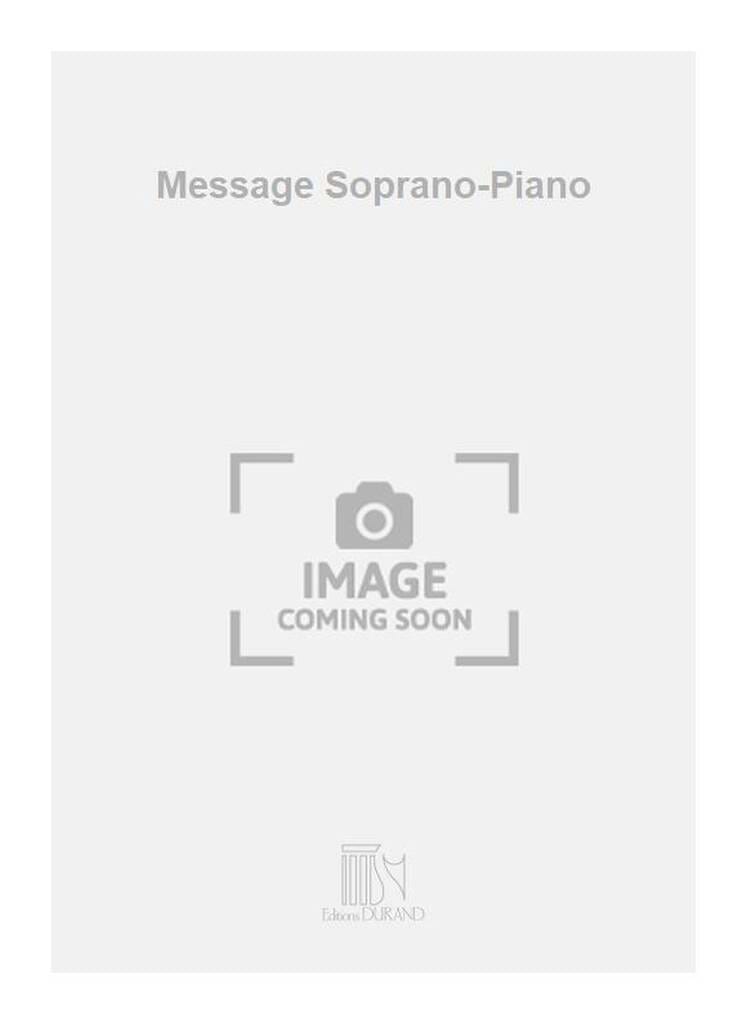 Message. Op 47 n°1. Voix haute BRAHMS Partition Mélodies