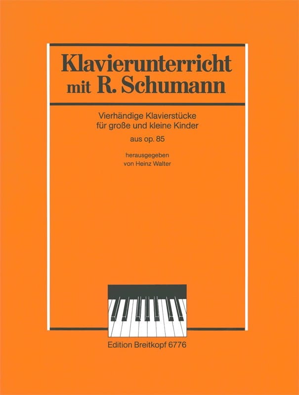 5 Pieces Extraites de L'opus 85. 4 Mains SCHUMANN Partition Piano
