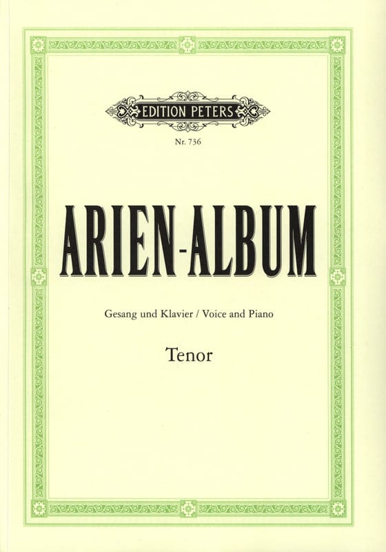 Arien Album Ténor Partition Recueils