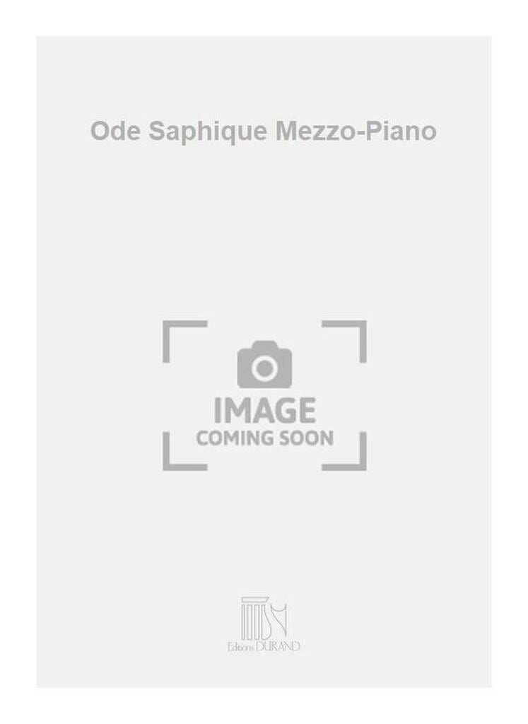 Ode Saphique. Op 94-4 BRAHMS Partition Mélodies