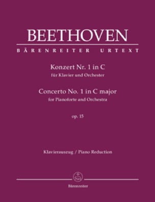 Concerto Pour Piano n° 1 op. 15 En Do Majeur - BEETHOVEN - Partition