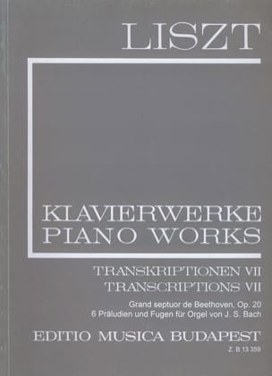 Transcriptions, Volume 7 Série 2, Volume 22 LISZT Partition Piano