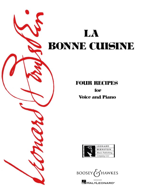 La Bonne Cuisine BERNSTEIN Partition Mélodies
