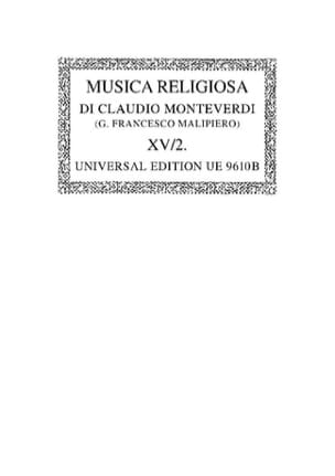 Musica Religiosa 1640/41. Oc15/2 MONTEVERDI Partition Chœur