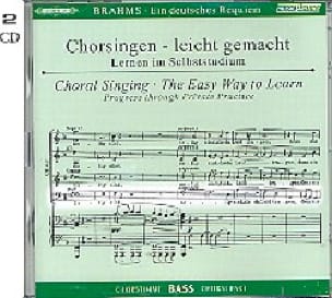 Ein Deutsches Requiem Opus 45. Voix Basse 2 CD BRAHMS Partition Chœur