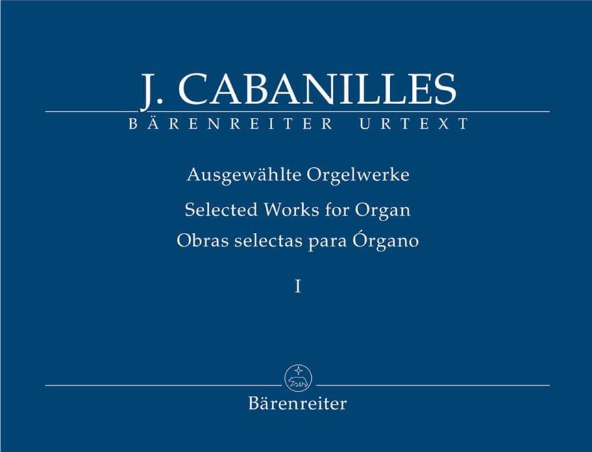 Ausgewählte Orgelwerke. Volume 1 Juan Cabanilles Partition Orgue