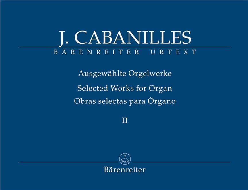 Ausgewählte Orgelwerke. Volume 2 Juan Cabanilles Partition Orgue